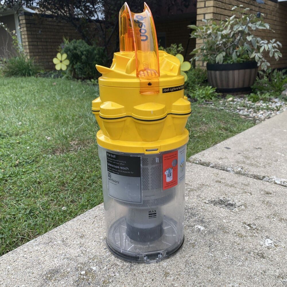 DYSON DC14 DC15 Cyclone Dirt Canister Bin Yellow Black Cleaned